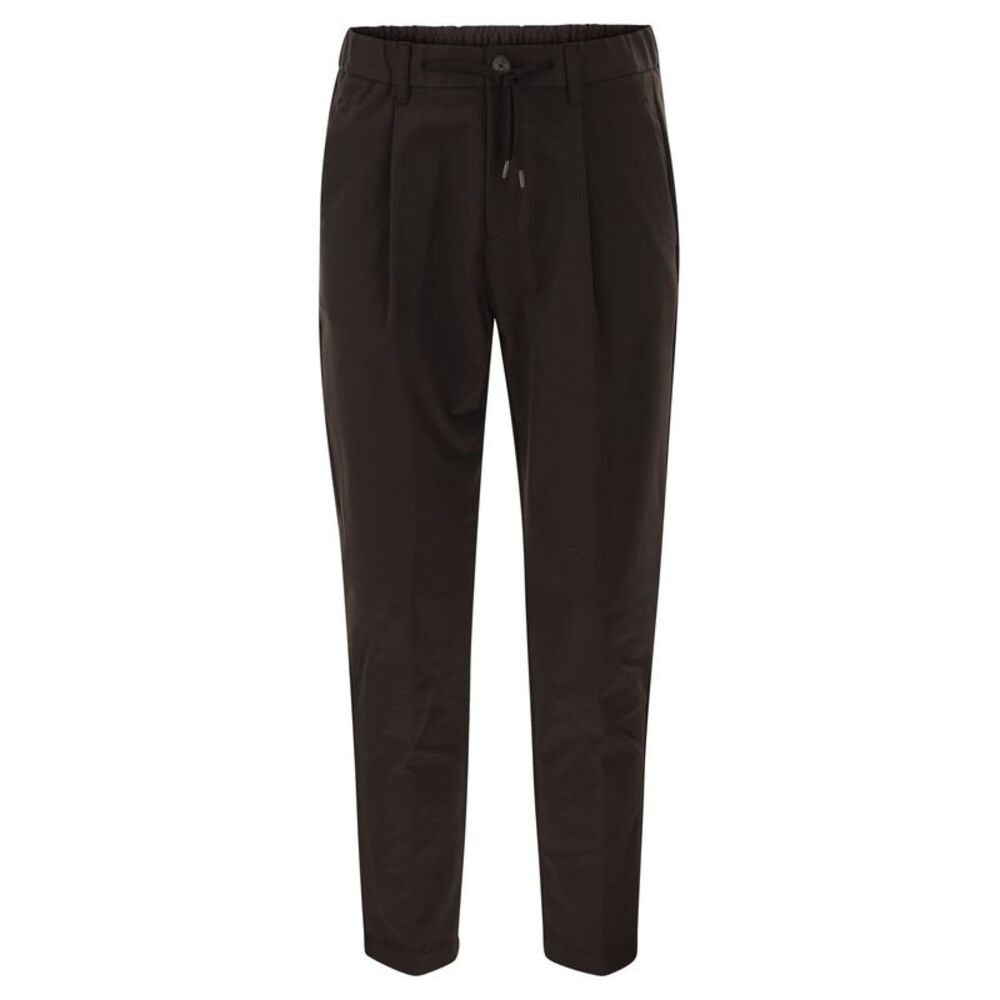 Herno Men Technical Fabric Drawstring Trousers